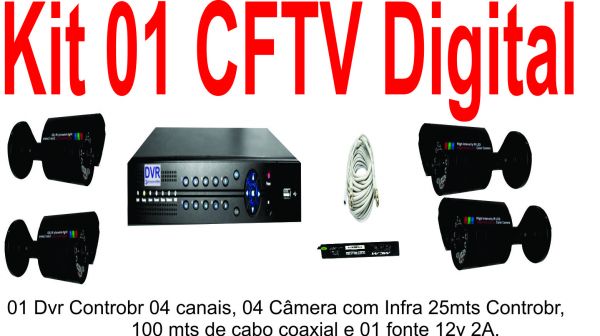 Kit 01 : CFTV Digital